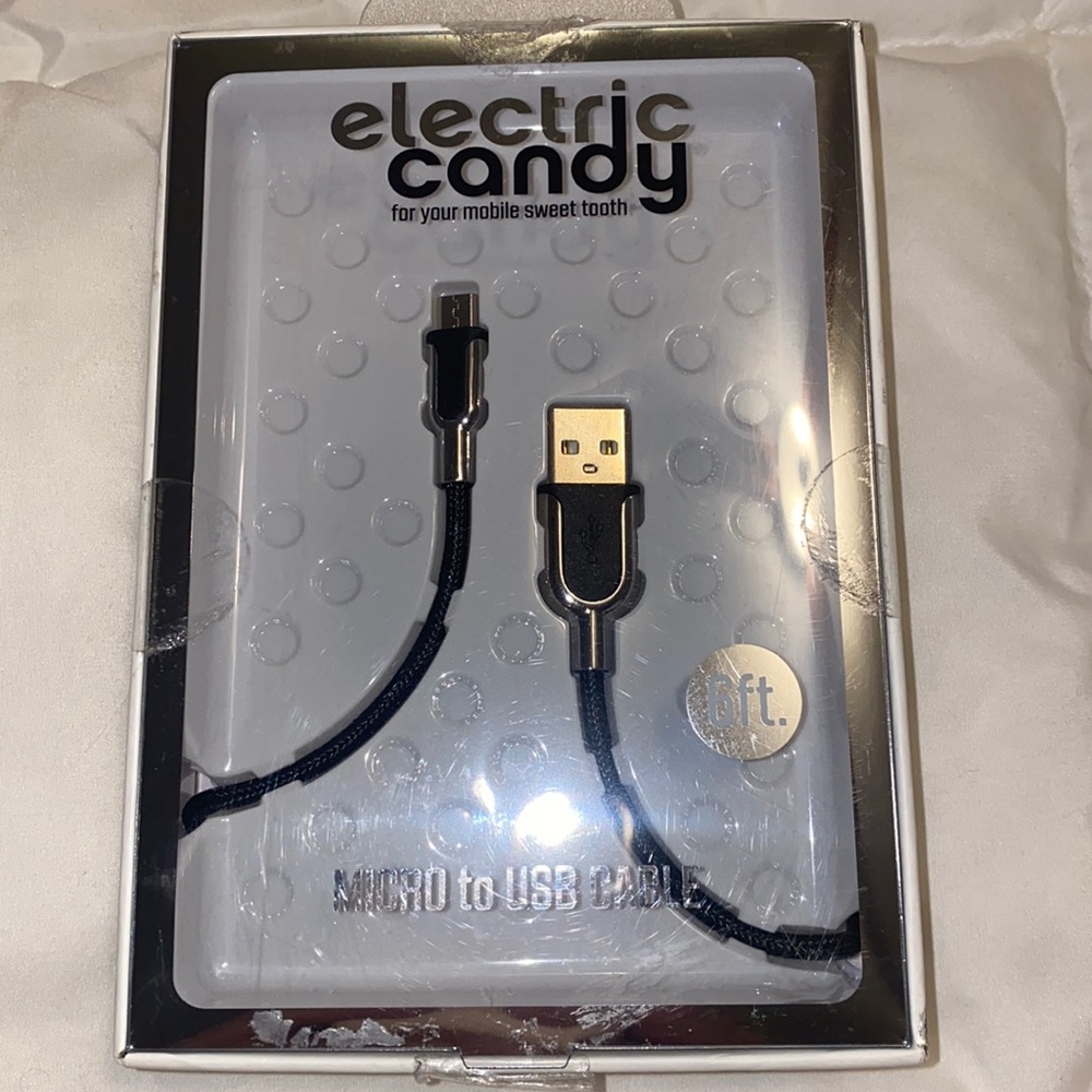 NIB Electric Candy USB charging cable.